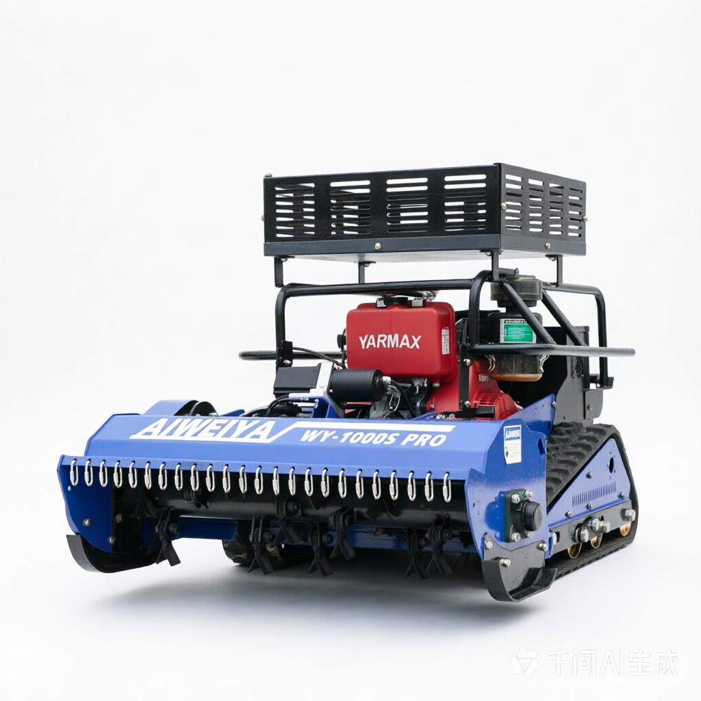 NY-1000S Pro Zero Turn Flail Mower configuration view