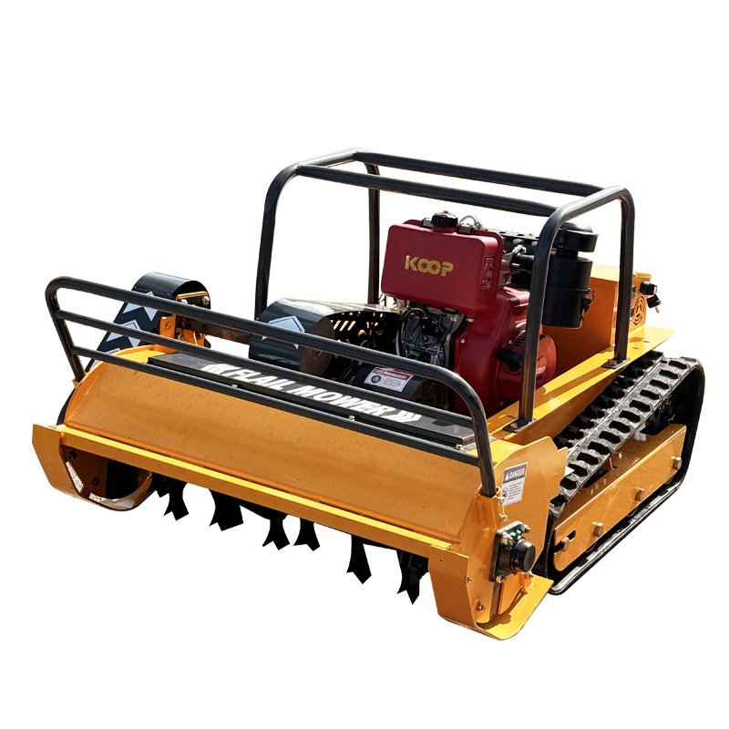 NY-800S 80cm Commercial Remote Control Tracked Flail Mower configuration view