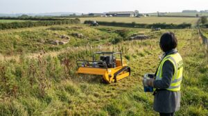 Commercial remote control mower for professional vegetation management