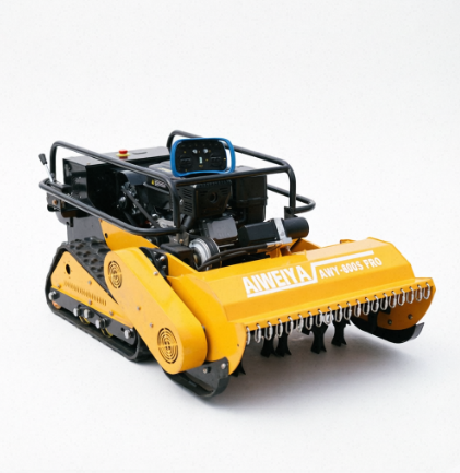 NY-800S PRO 80cm Gasoline Remote Control Crawler Flail Mower configuration view