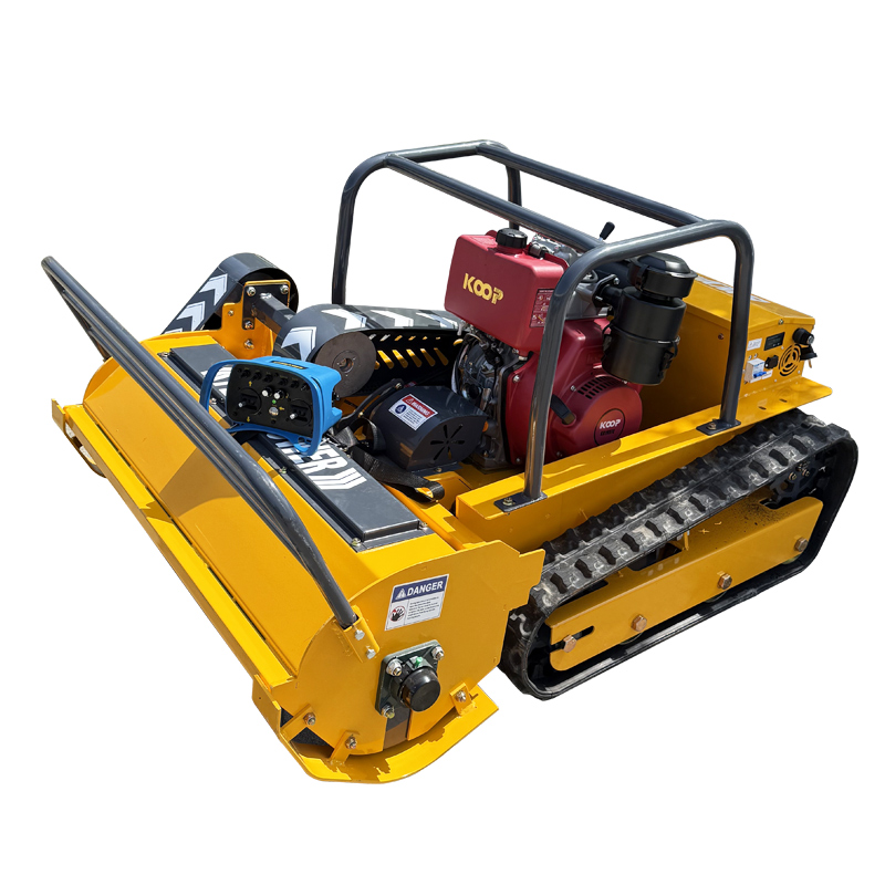 NY 800S Commercial Remote-Controlled Tracked Flail Mower configuration view